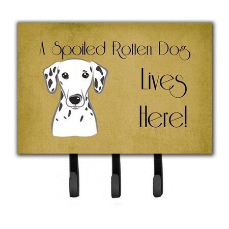 Jensendistributionservices Dalmatian Spoiled Dog Lives Here Leash & Key Holder MI1658927